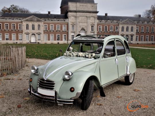 Location voiture de mariage Citroën 2 CV / shooting photos - 1