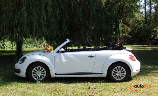 Location voiture de mariage coccinelle blanche cabriolet beetle. - 1